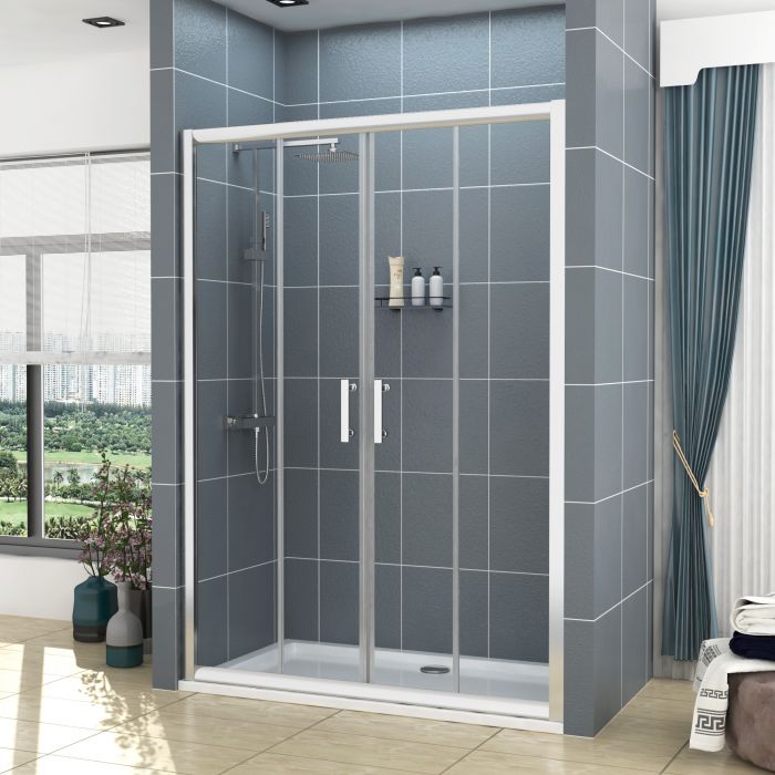 sliding door shower cubicle