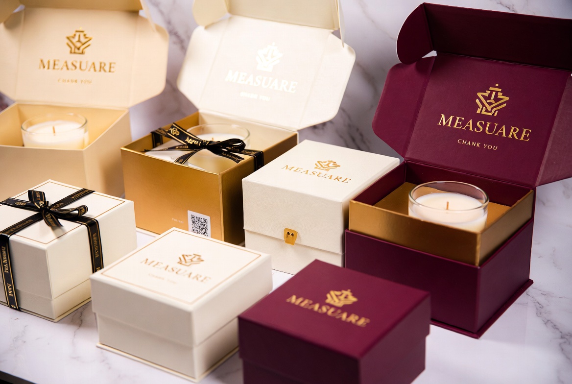 Birthday candle gift boxes